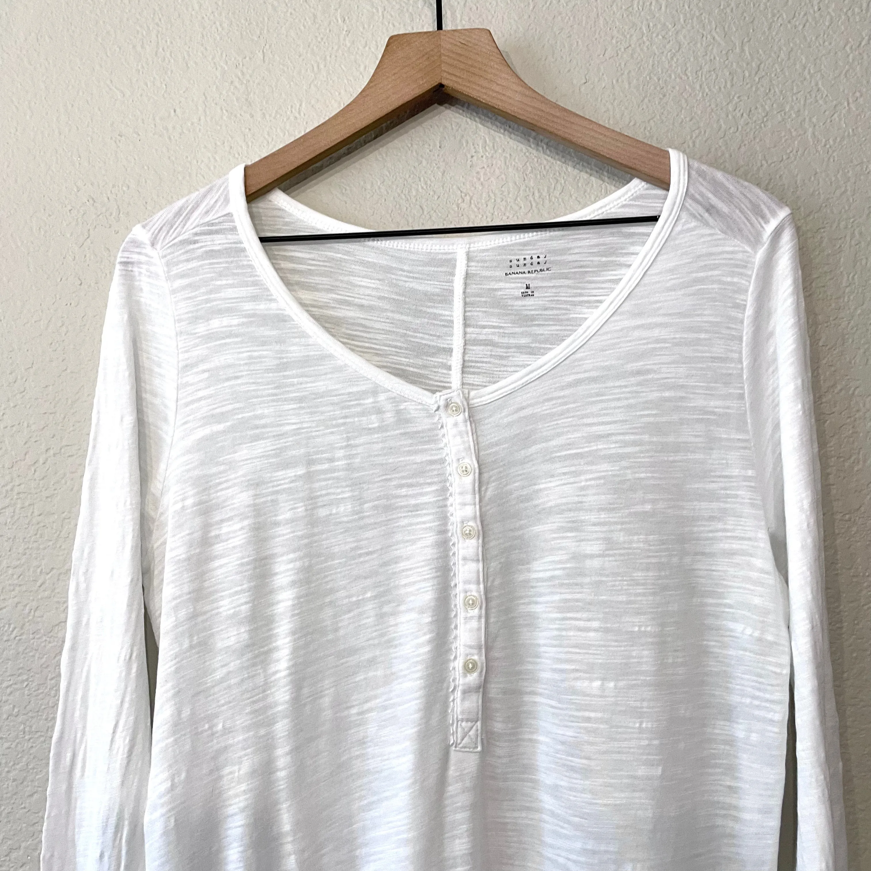 Long Sleeve Henley Top