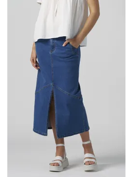 Madly Sweetly Moto Denim Skirt