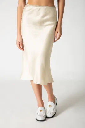 MAISON MARGIELA | SILK MIDI SKIRT