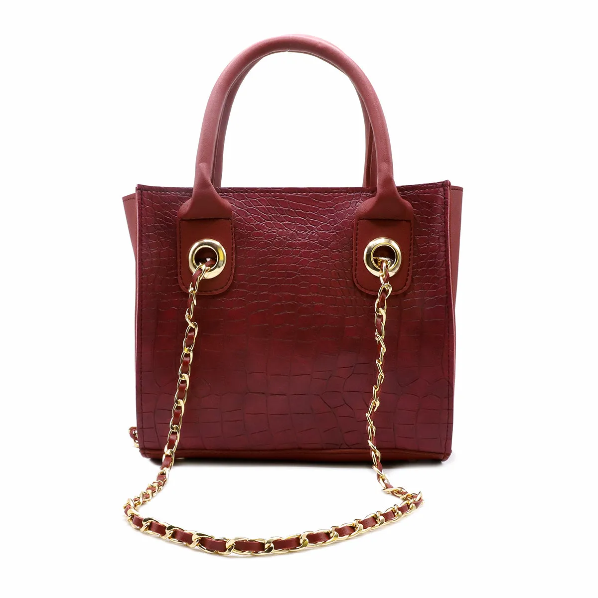 Maroon Casual Hand Bag P00P01283