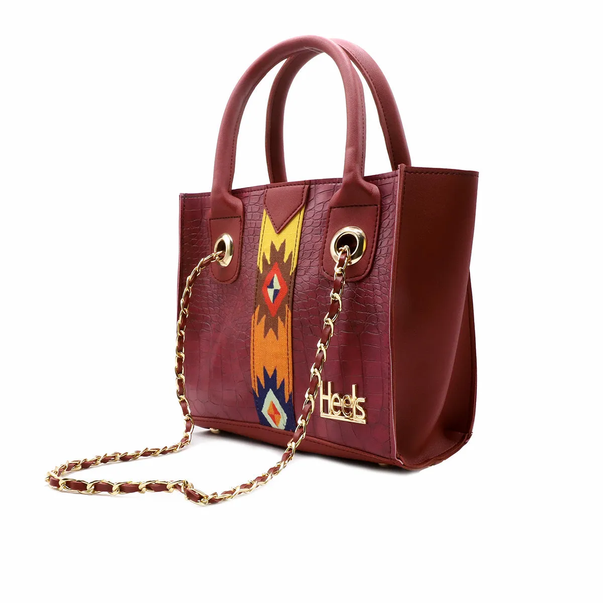 Maroon Casual Hand Bag P00P01283