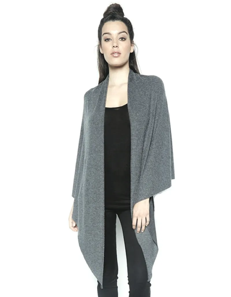 Michael Lauren Sherwood Wrap in Black Charcoal