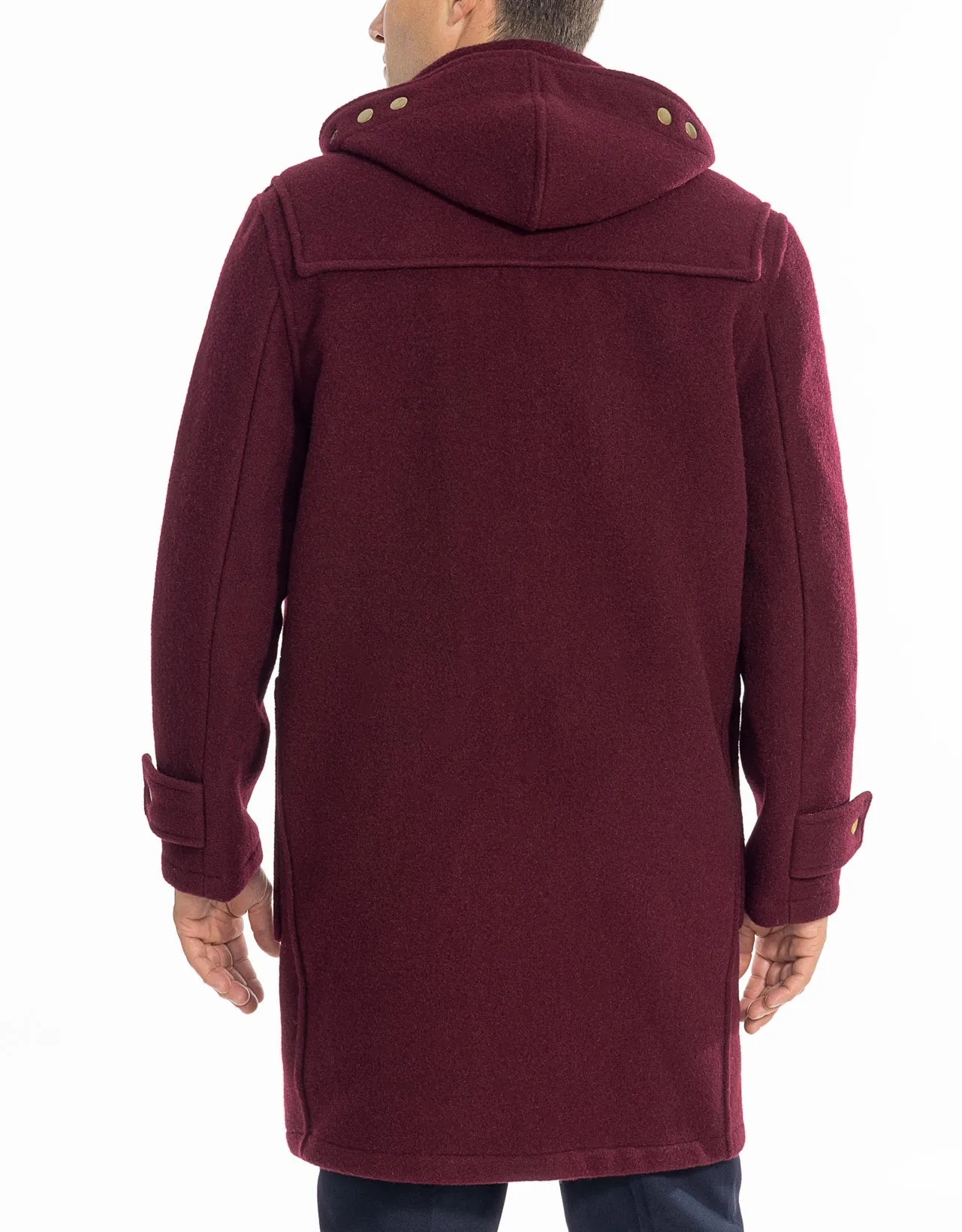 MONTY DUFFLE COAT - BURGUNDY