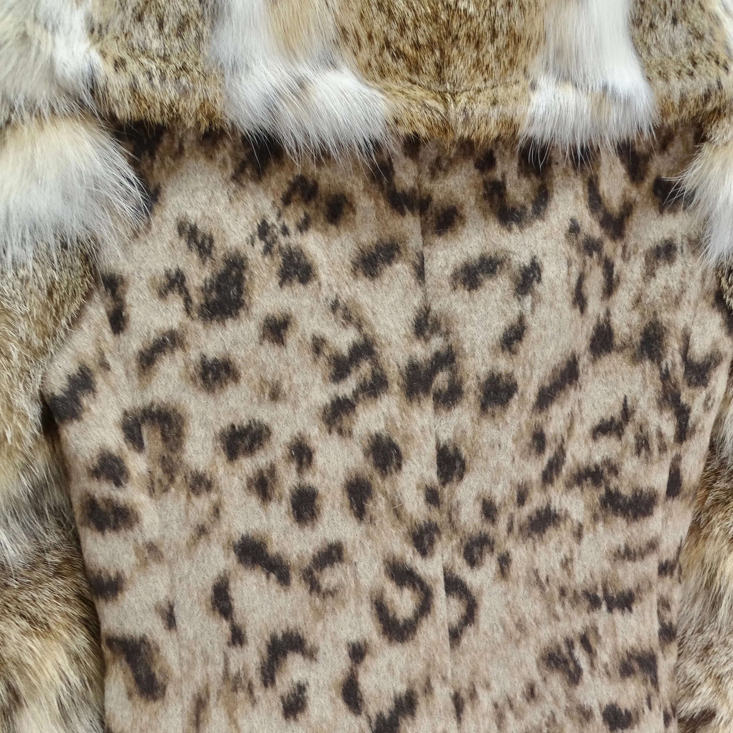 Moschino 1990s Leopard Angora Fur Jacket