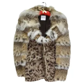 Moschino 1990s Leopard Angora Fur Jacket