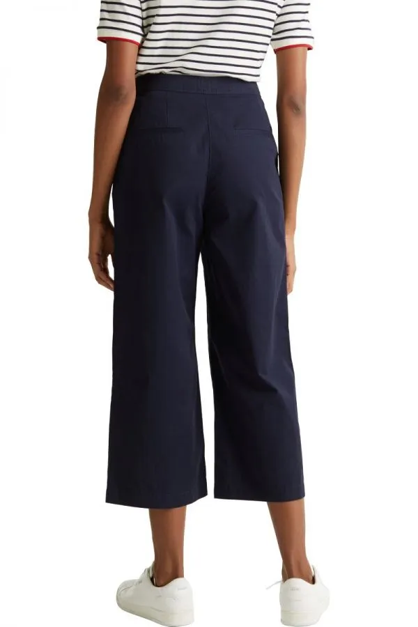 Navy Cotton Culottes