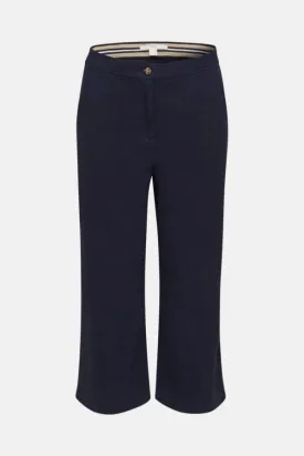 Navy Cotton Culottes