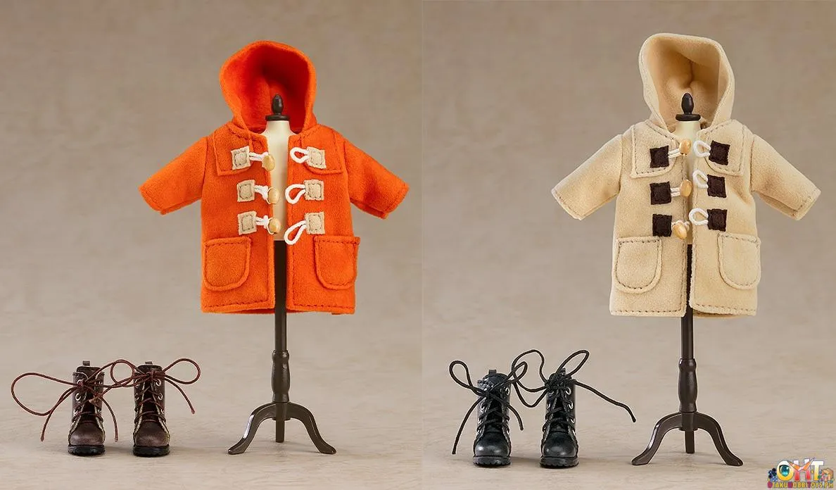 Nendoroid Doll Warm Clothing Set: Boots & Duffle Coat (Beige/Orange)