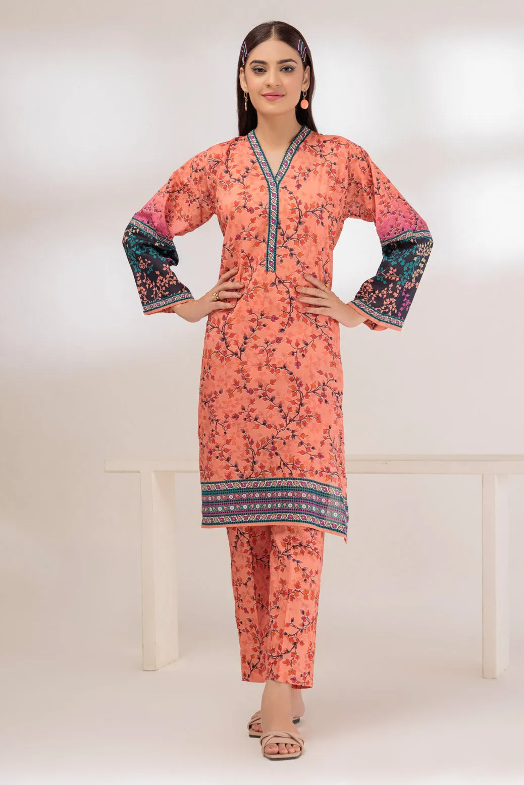 PEACH-LAWN-2 PIECE (BSAS232P35)