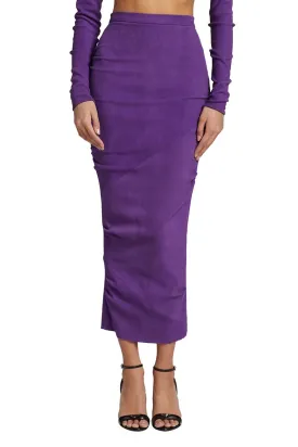 Pencil Skirt with Ruched Back Detail