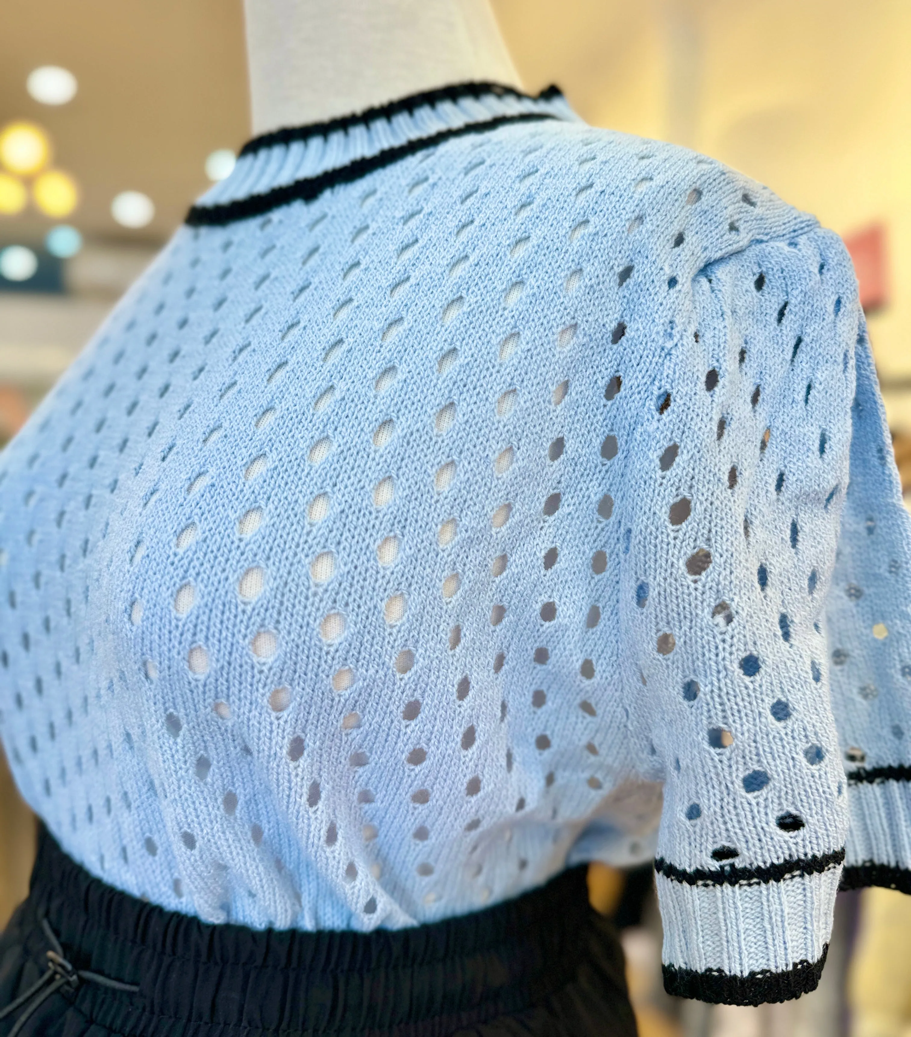 PerforaChic Knit Top