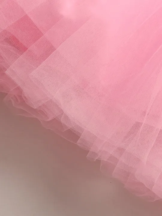 Pink Sparkle  Peplum  Tutu Gown