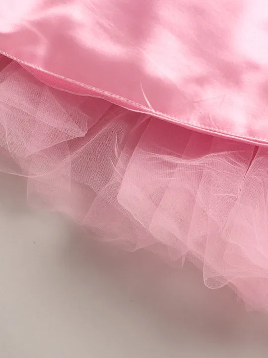 Pink Sparkle  Peplum  Tutu Gown