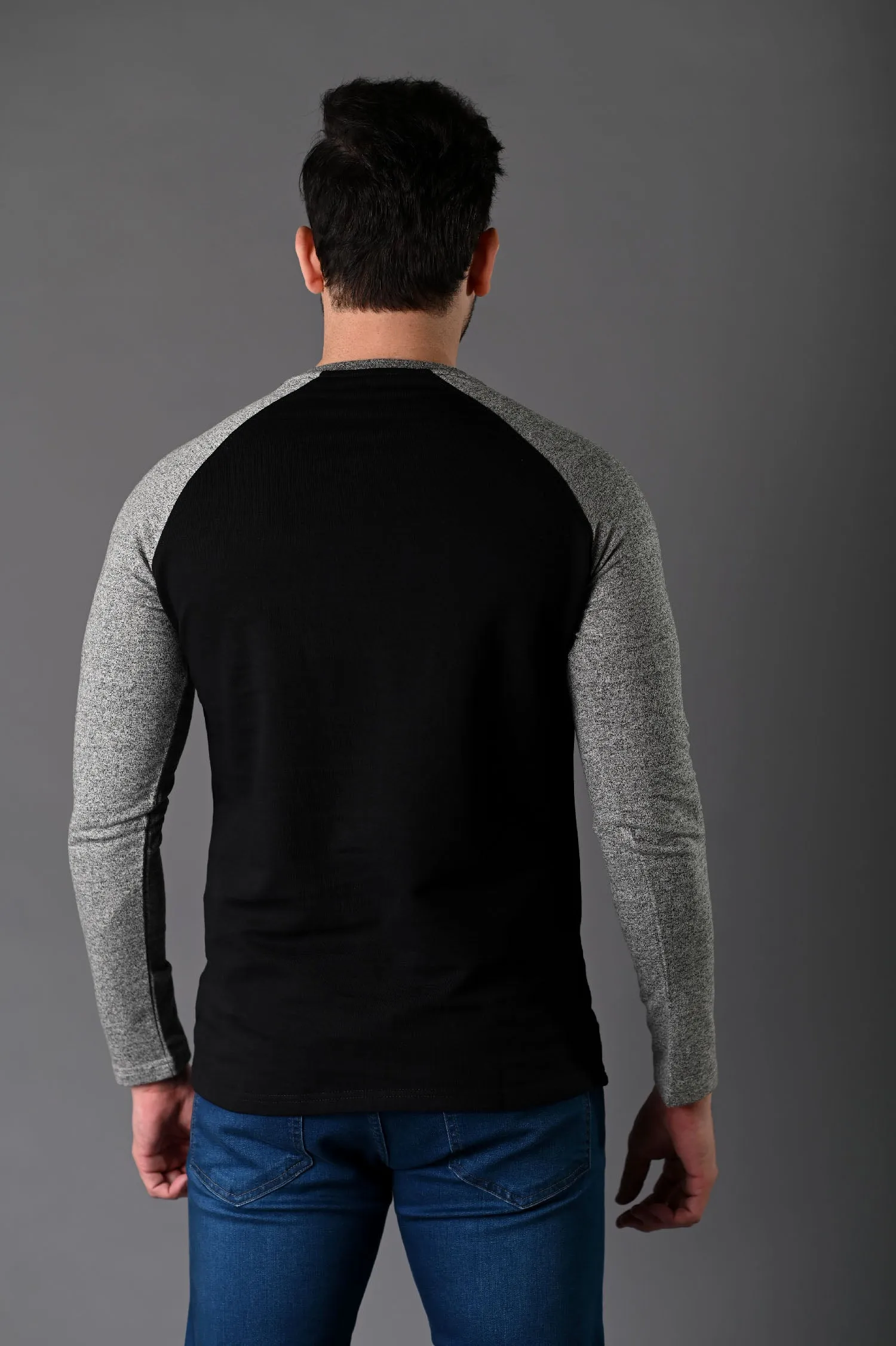 RAGLAN HENLEY - BLACK