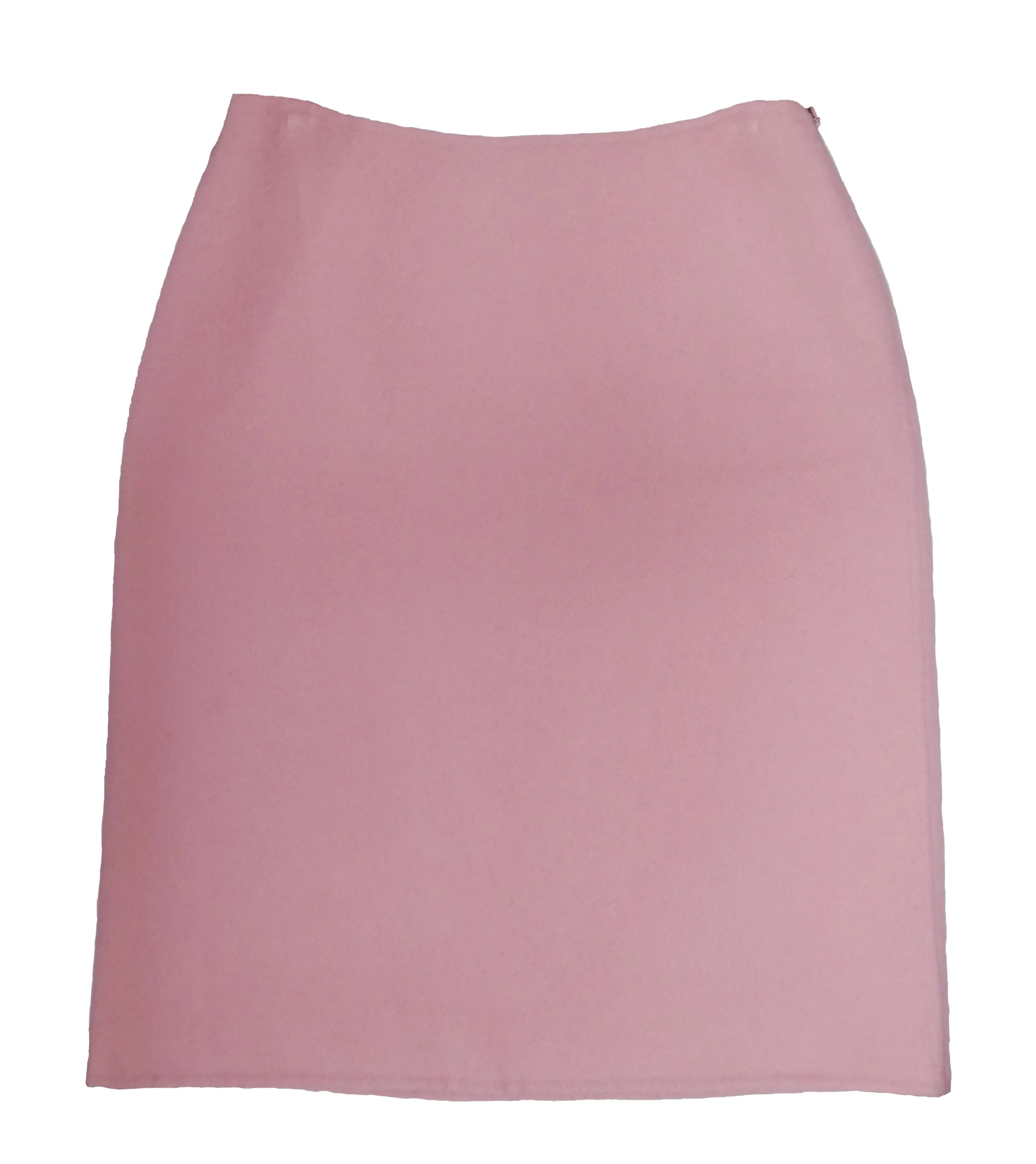 Ralph Lauren Pencil Skirt in  Candy Floss Pink Felted Wool and Cashmere, UK12