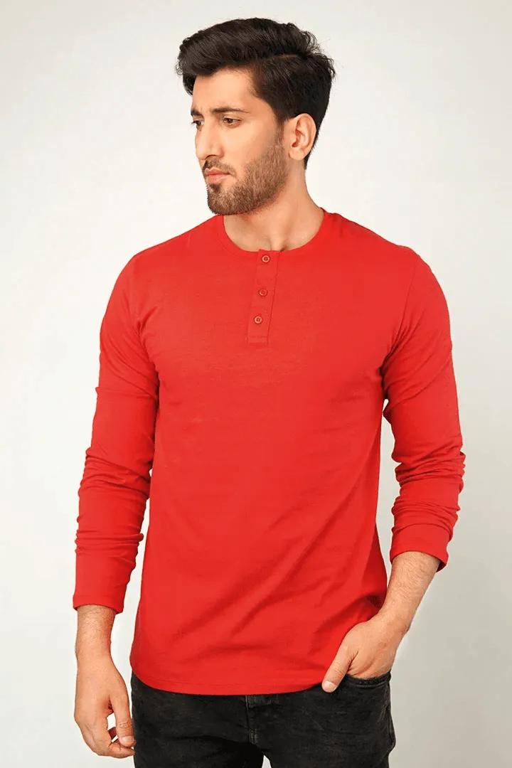 Red Army Full Sleeve Henley T-Shirt