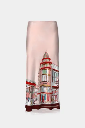 Rodeo Drive Print Ladies Knee Length Skirts