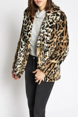 Sanctuary Seeing Spots Faux Fur Coat