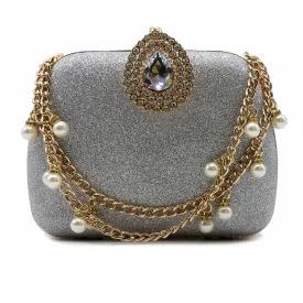 Silver Fancy Clutch C00C20220