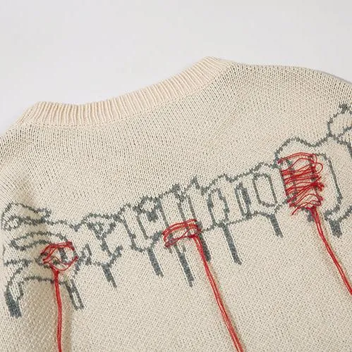 Skeletal Sermon Threads Sweater