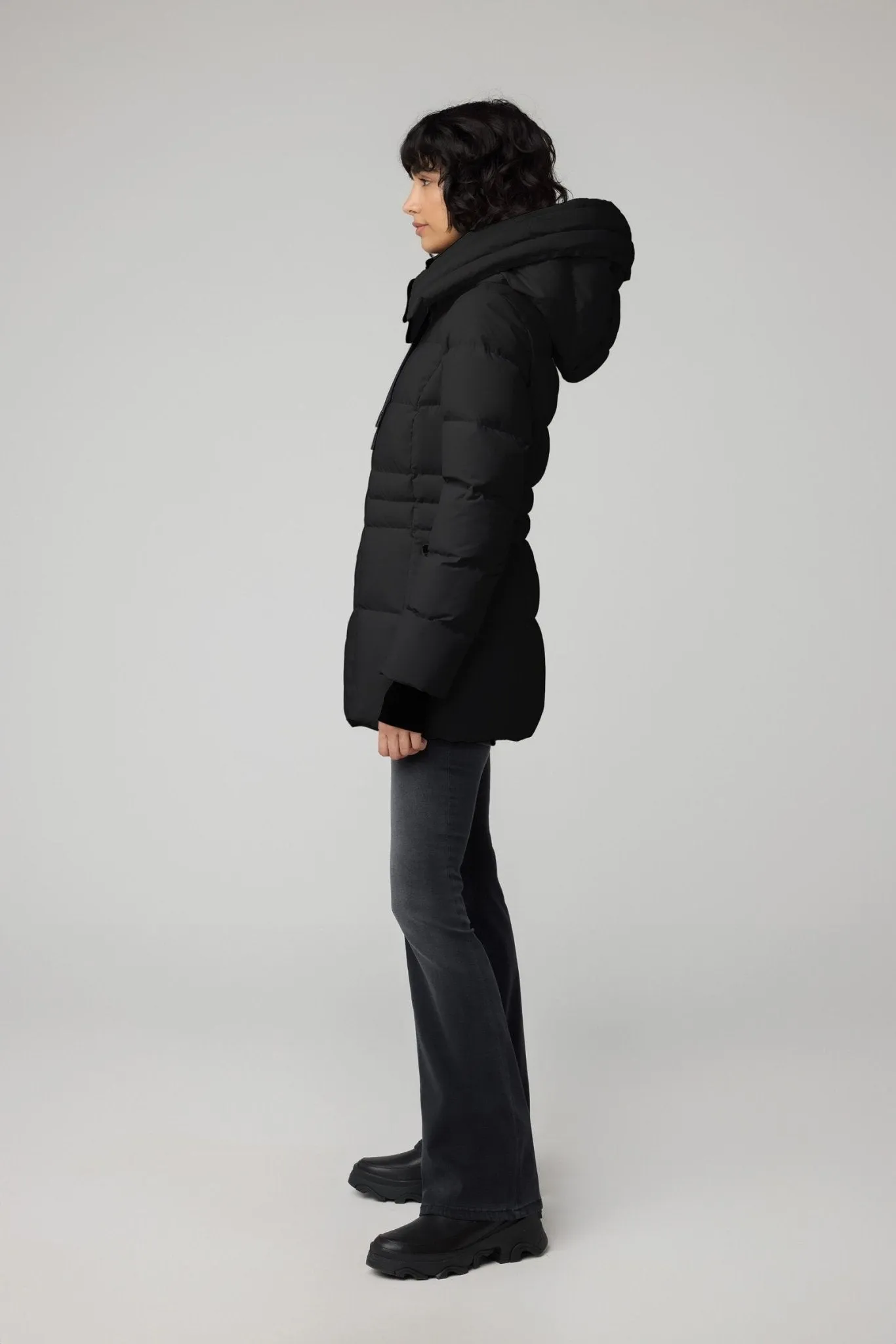 SOIA&KYO JUNE - Novo Down Coat With Bib & Hood