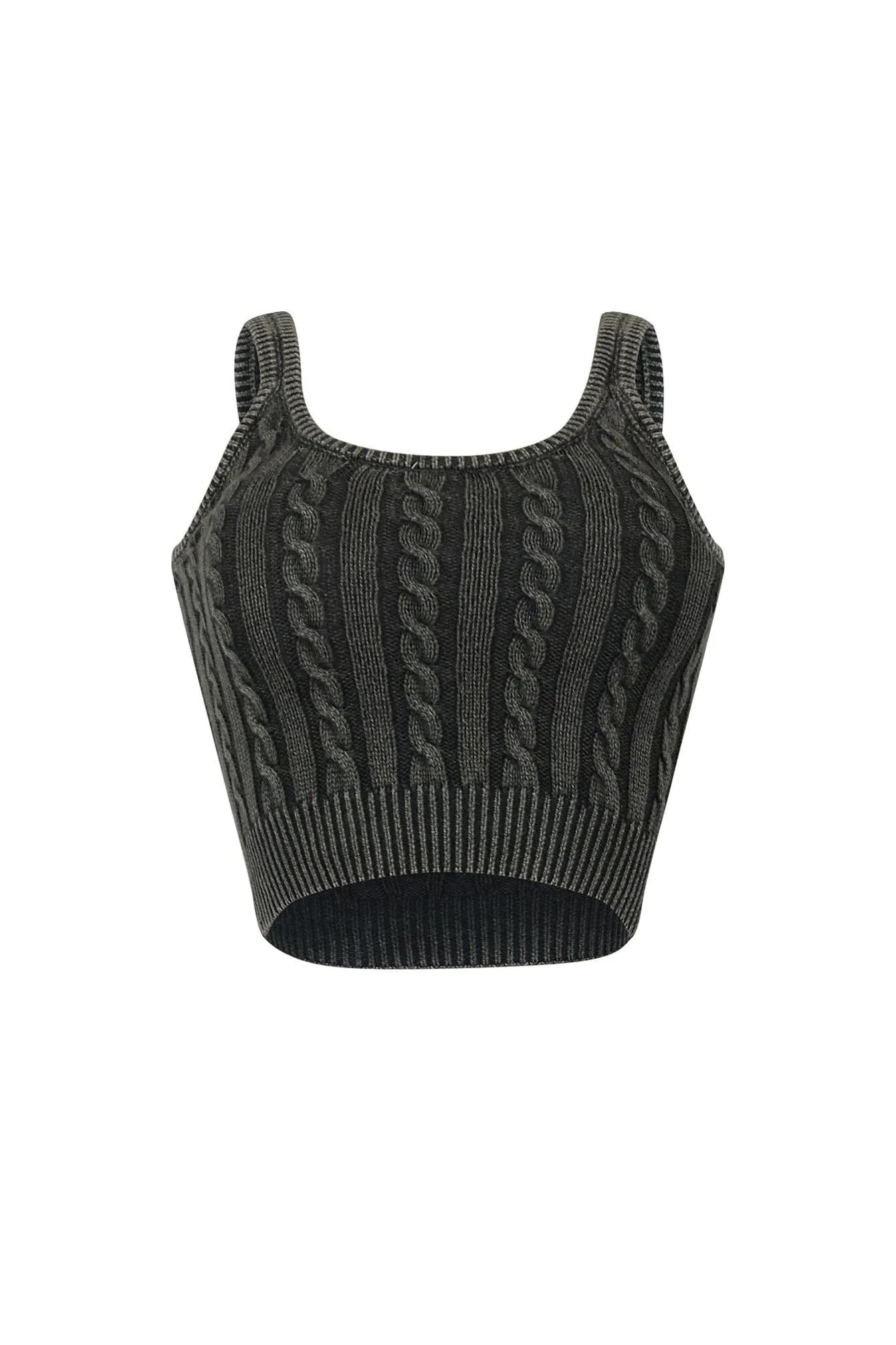 Spice It Up Cable Knit Tank Top