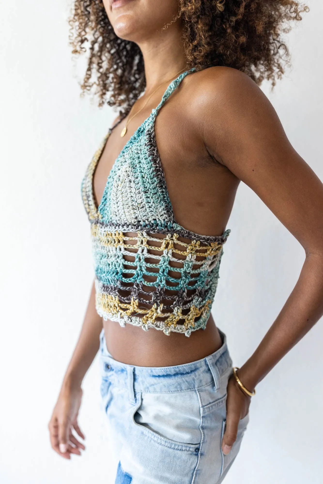 Talking To The Moon Crochet Top