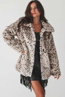 The Ski Trip Is Calling Leopard Fur Coat