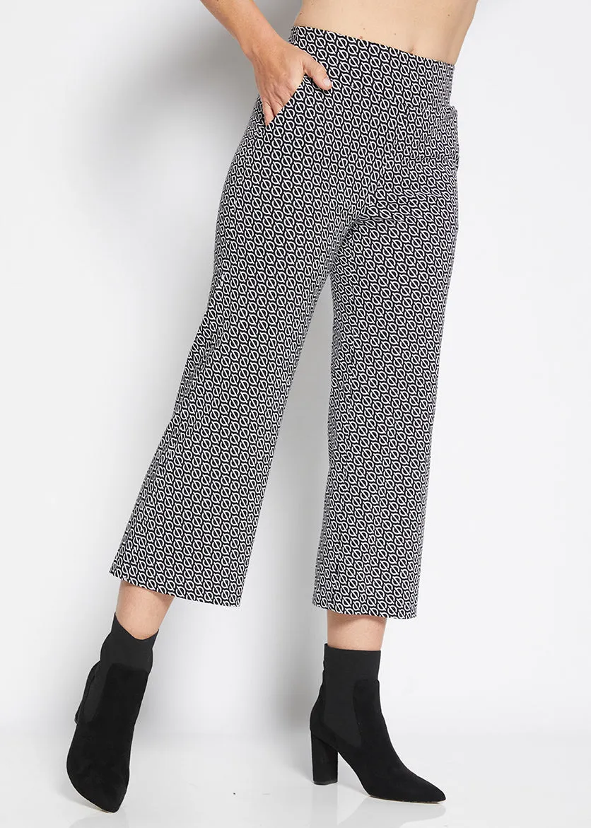 Ticket Printed Bengaline Culotte in Signature print