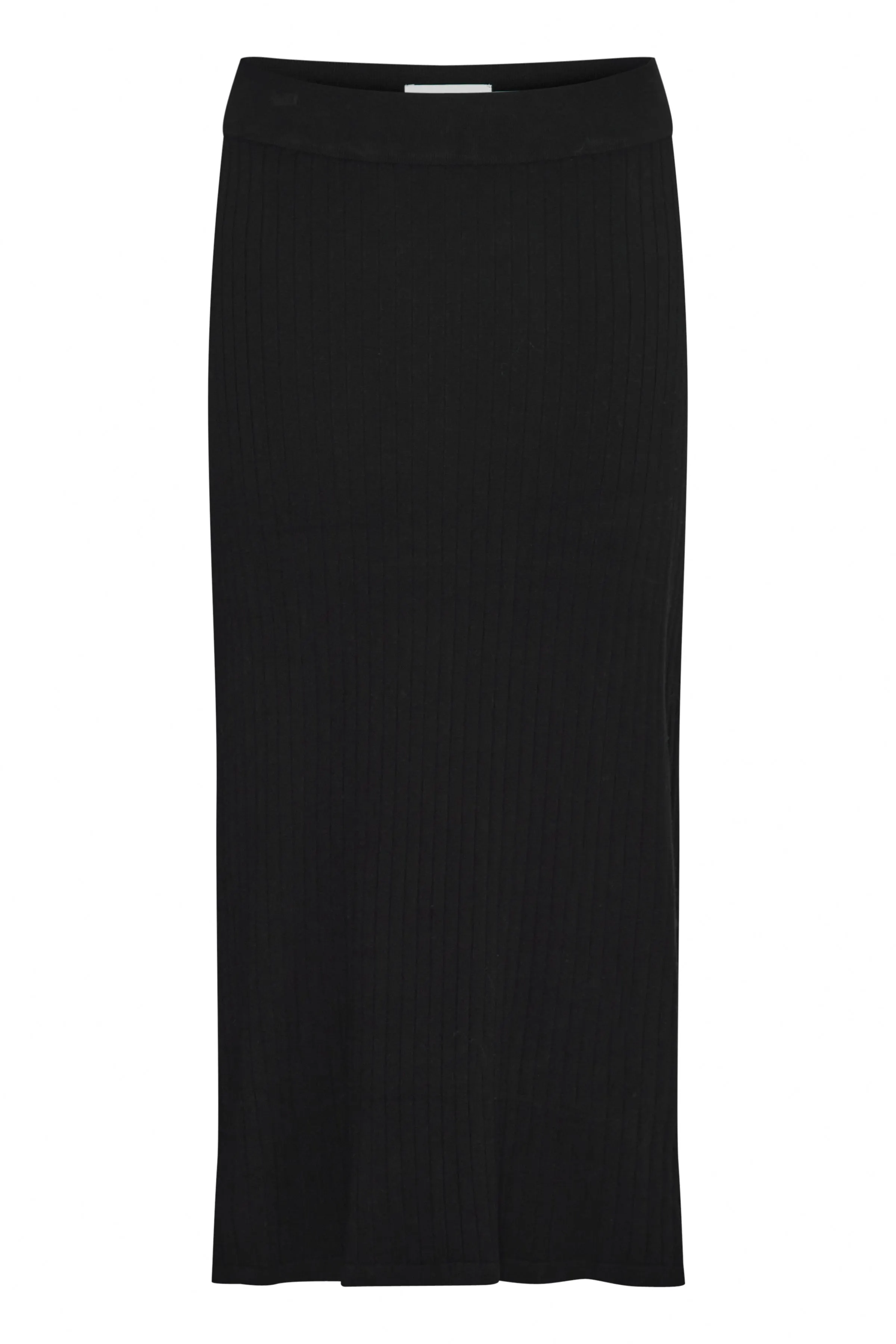 Vera Knitted Midi Skirt (Black)