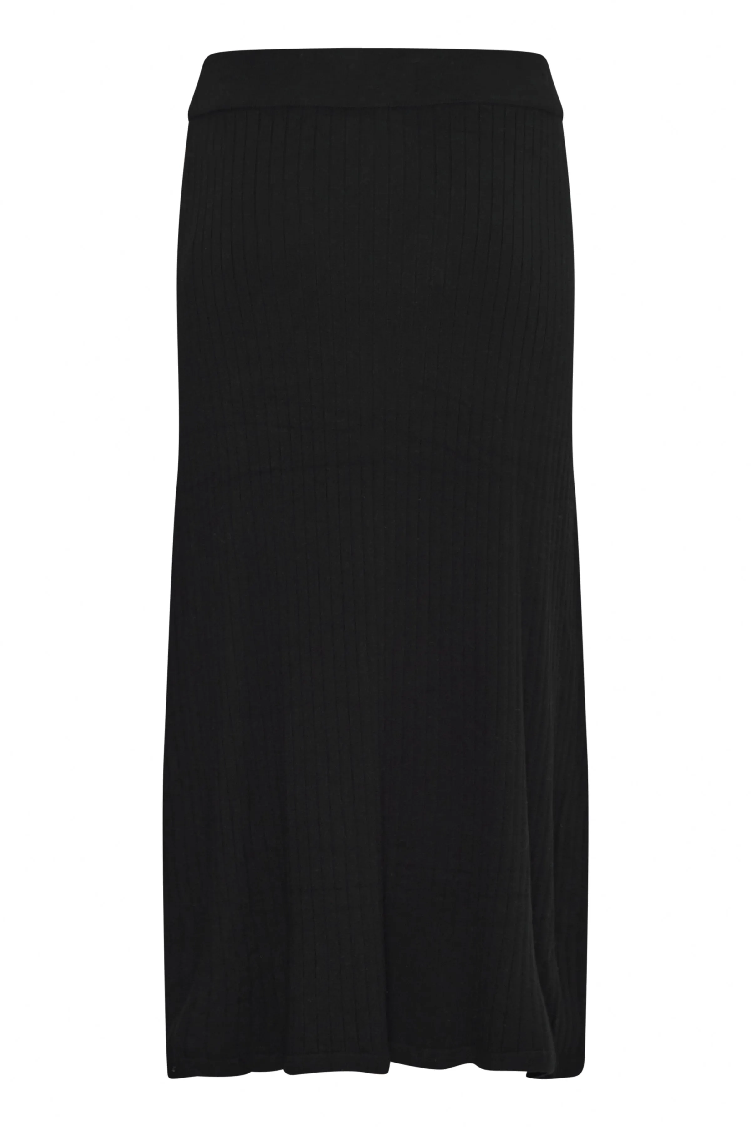 Vera Knitted Midi Skirt (Black)