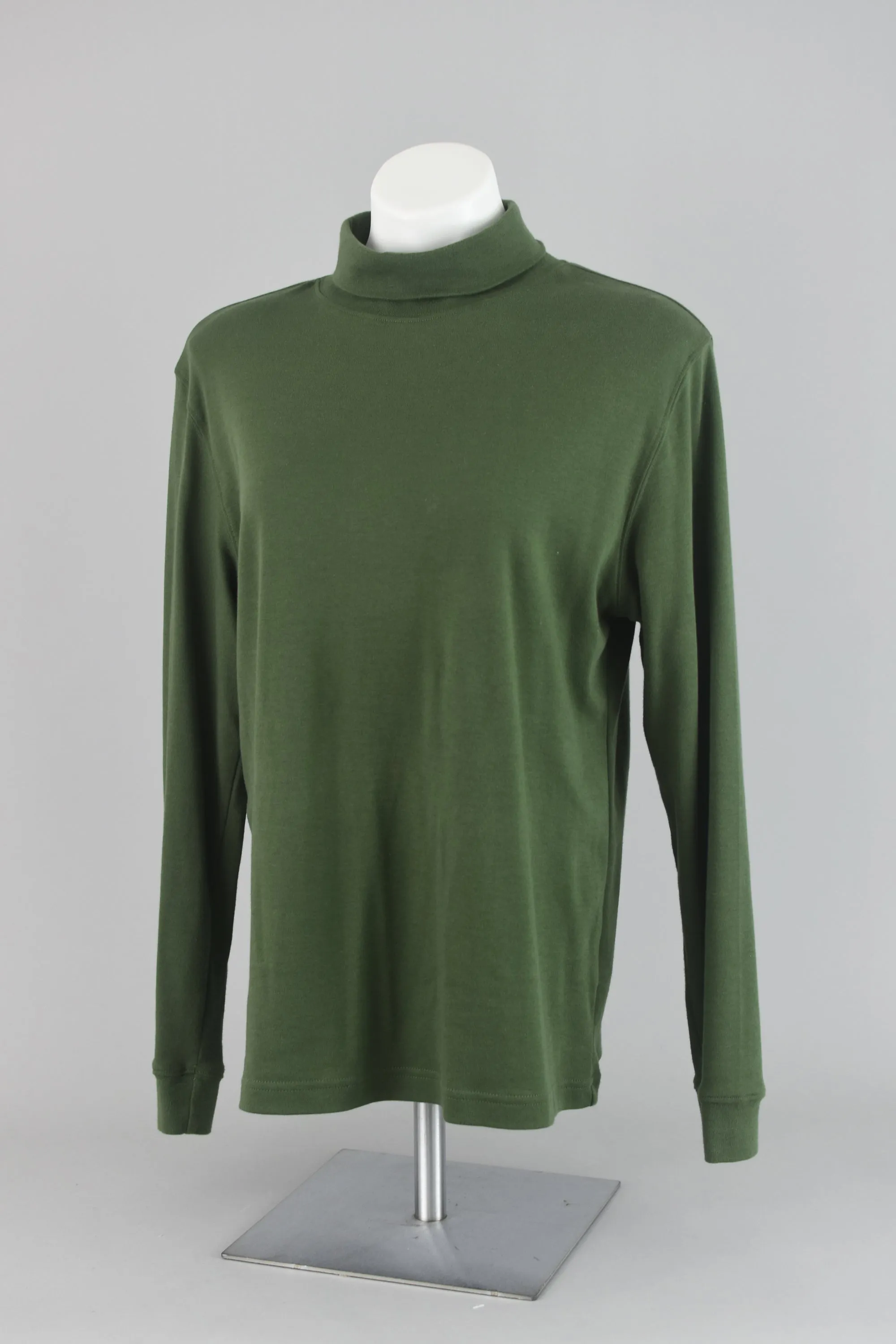 Vintage 90s Green Turtleneck Top Women's Large