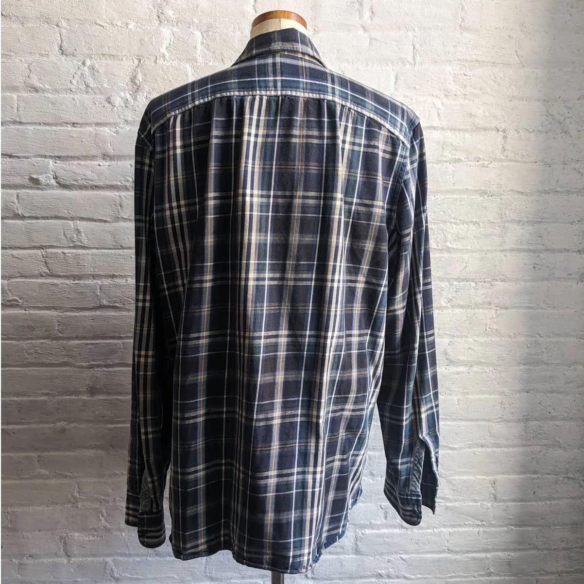 Vintage GAP Oversize Plaid Dark Academia Grunge Muted Earthy Boyfriend Flannel