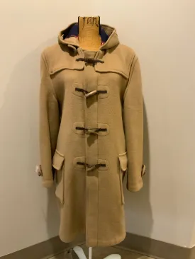 Vintage Gloverall Tan Wool Duffle Coat. Made in UK. Chest 48 "