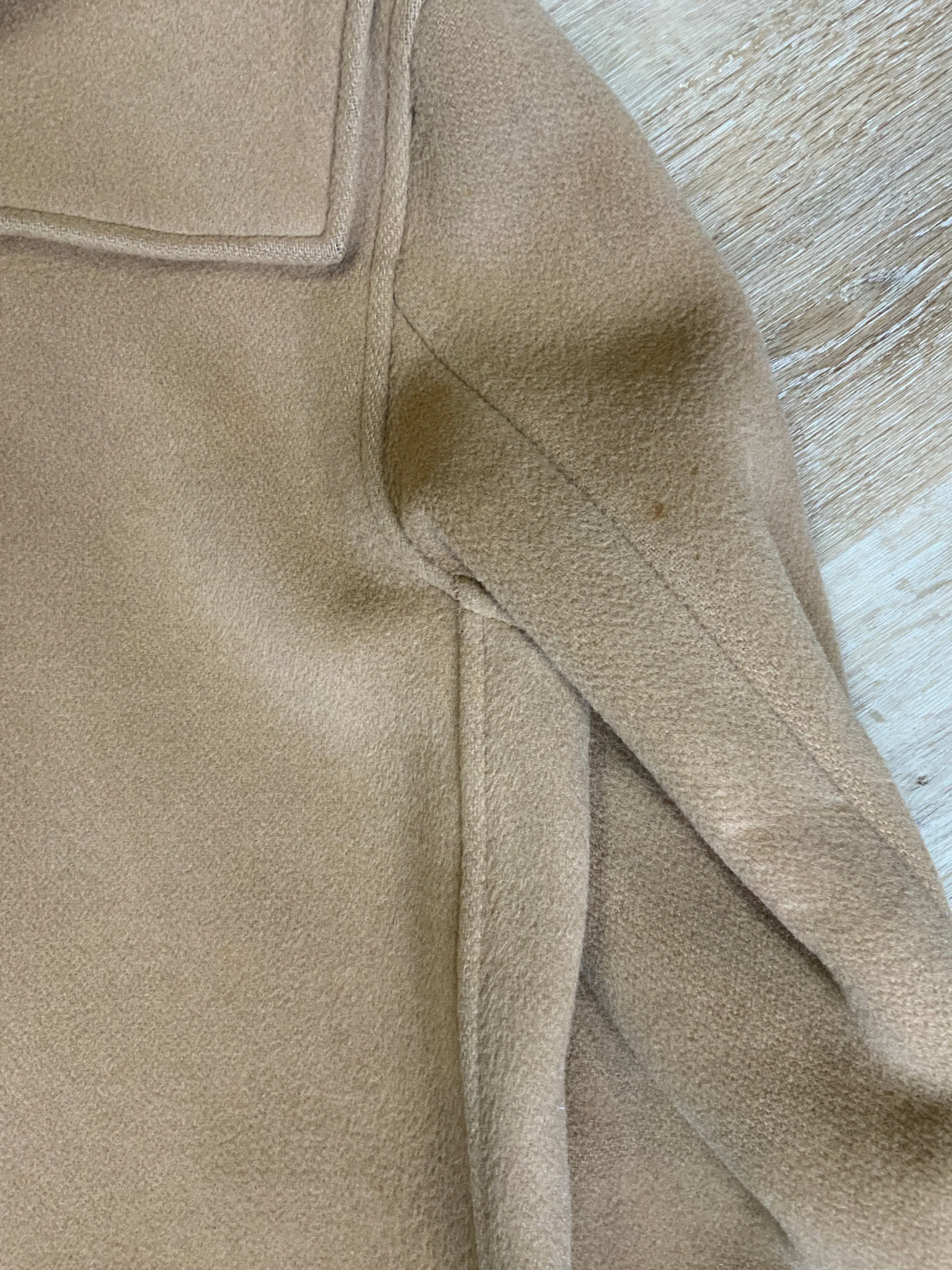 Vintage Gloverall Tan Wool Duffle Coat. Made in UK. Chest 48 "