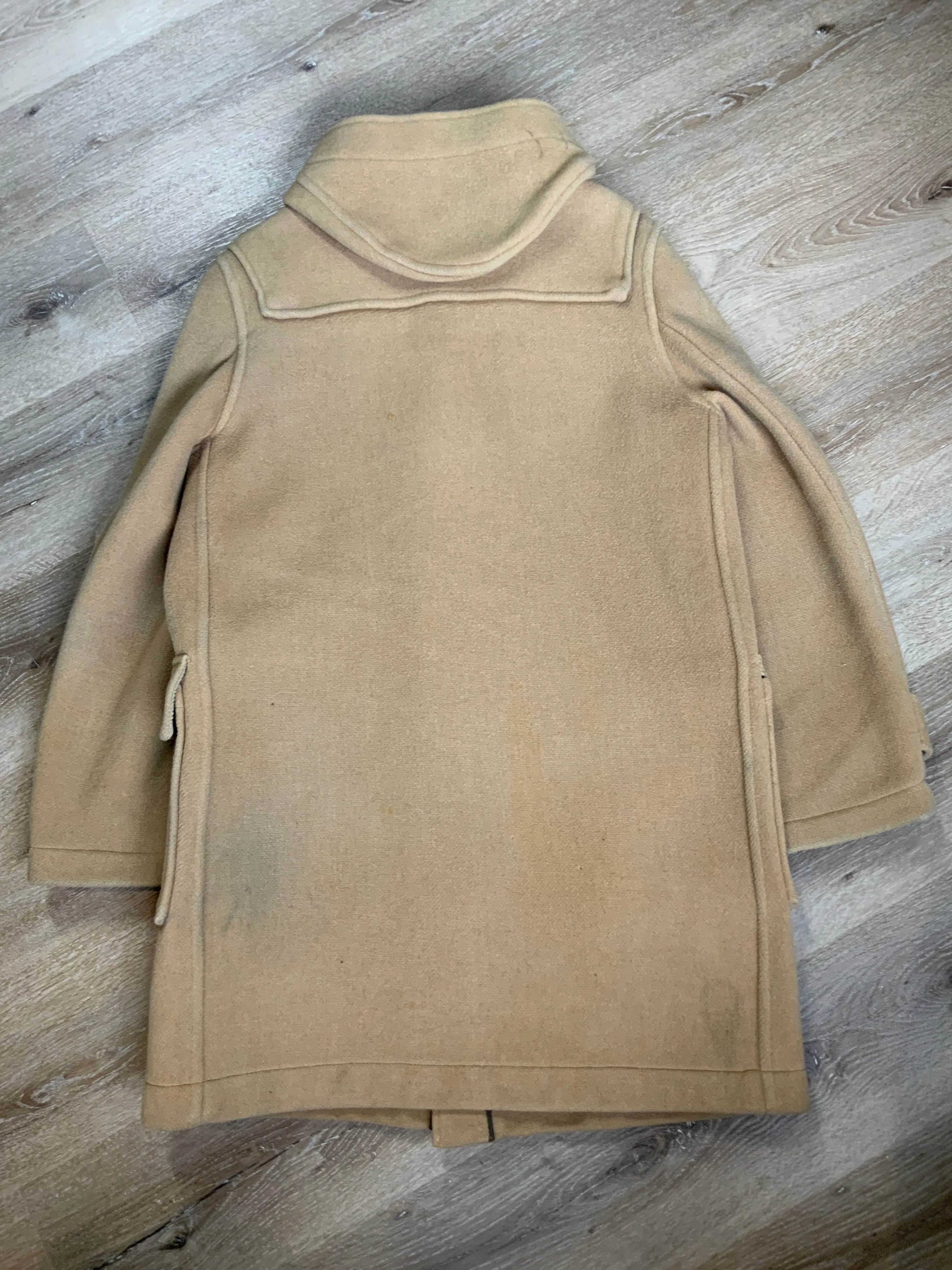 Vintage Gloverall Tan Wool Duffle Coat