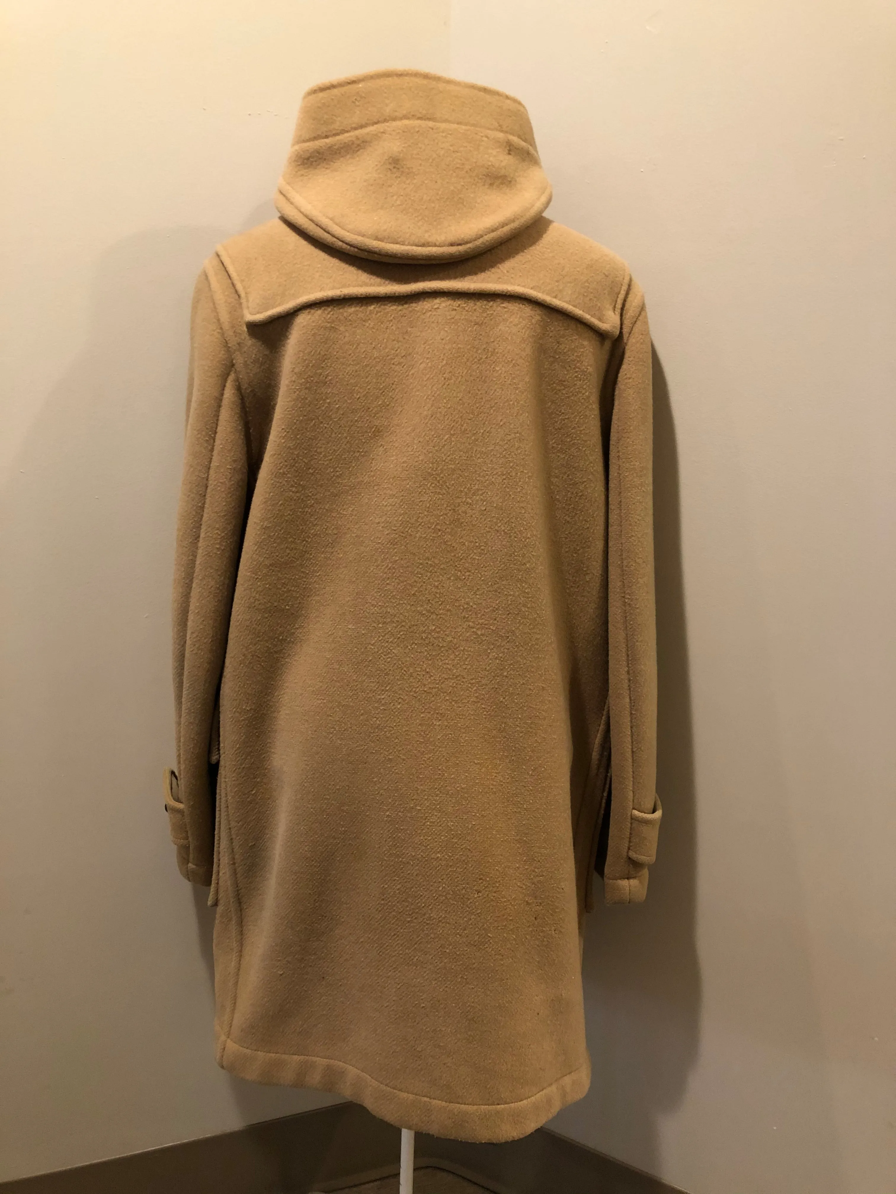 Vintage Gloverall Tan Wool Duffle Coat