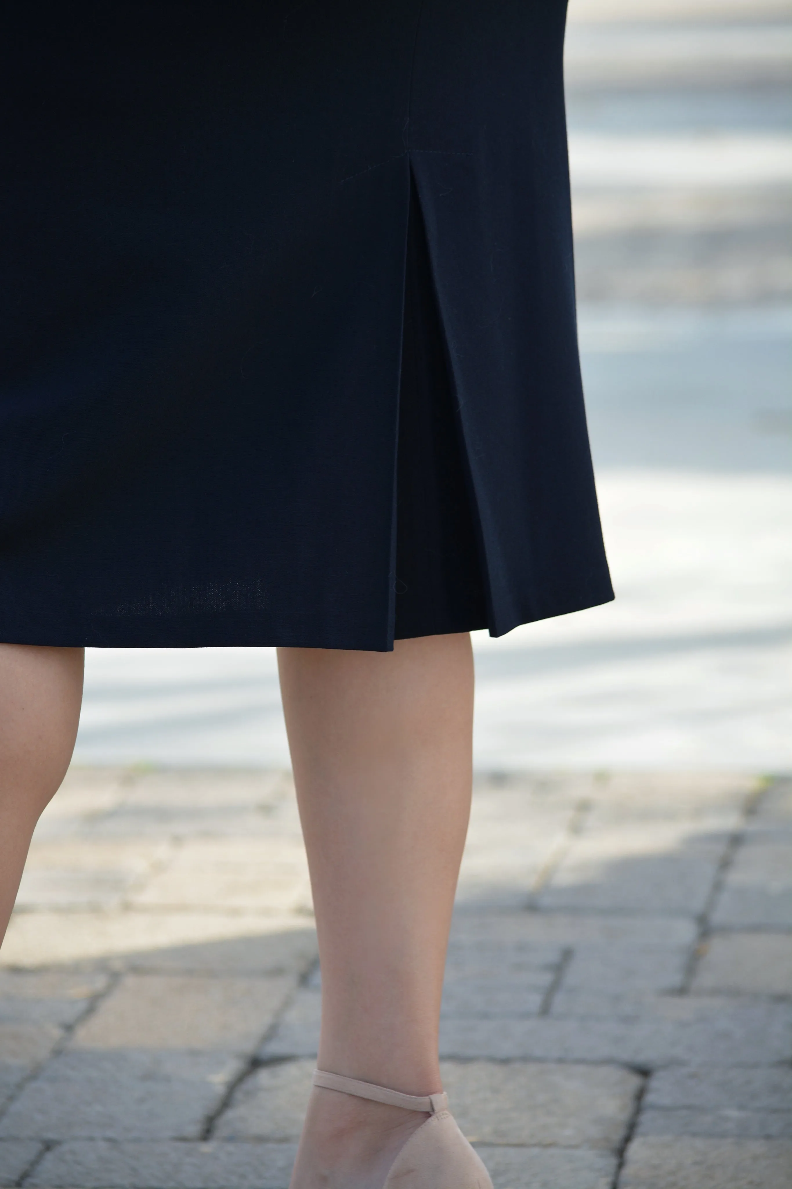 Vivienne Navy Pencil Skirt