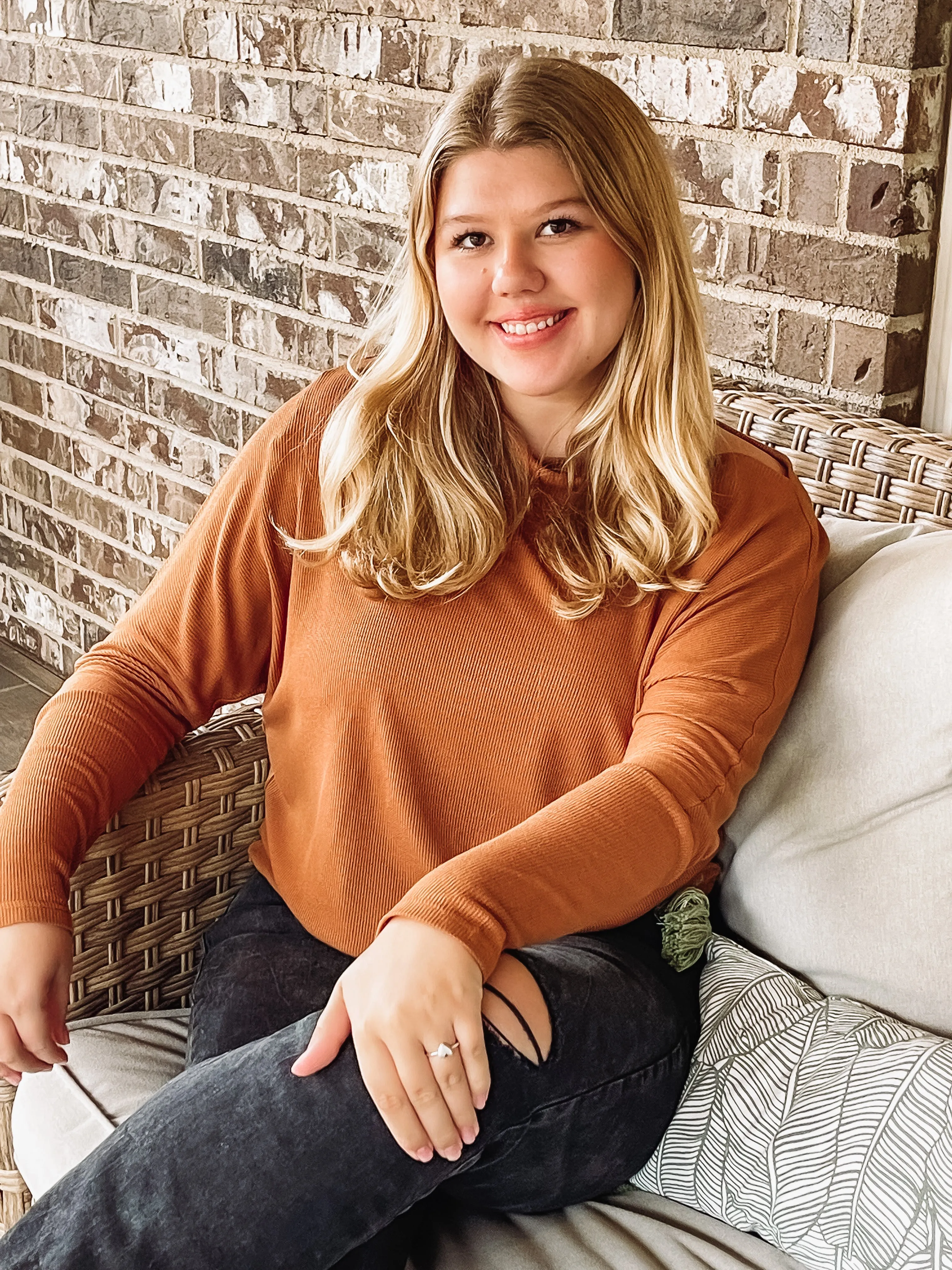 Waffle Textured Off Shoulder Top