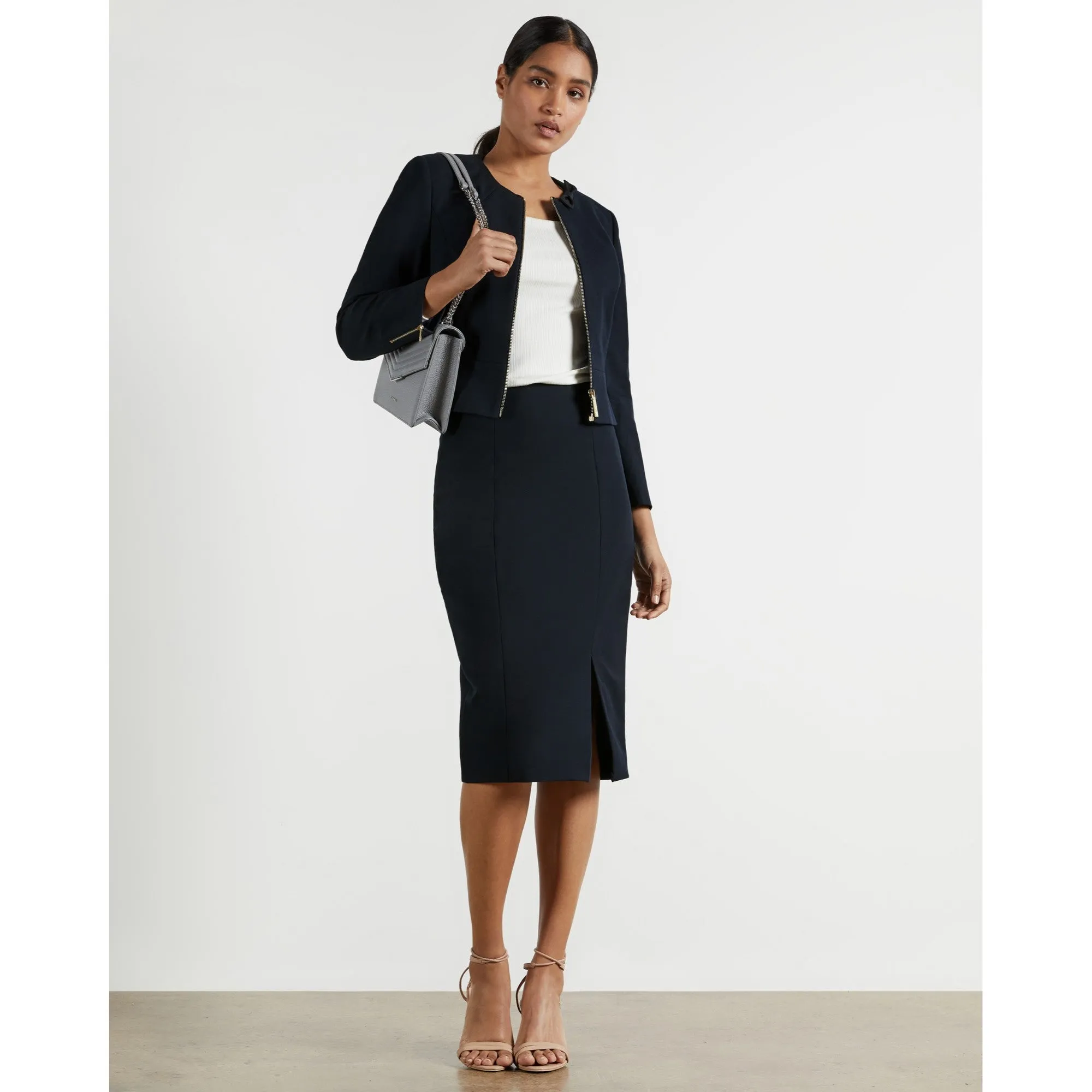 Women Ahana-Pencil Skirt - Navy