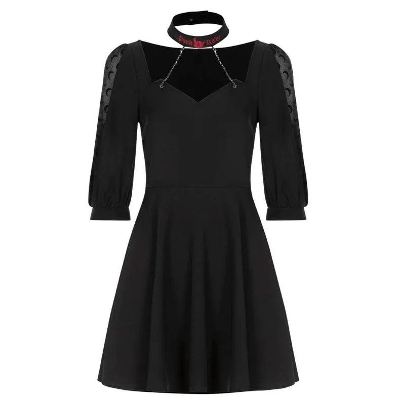 Women's Half Sleeved Irregular Collar Dresses With Halter