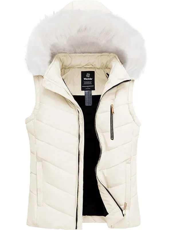 Women's Thicken Vest Quilted Padding Puffer Vest