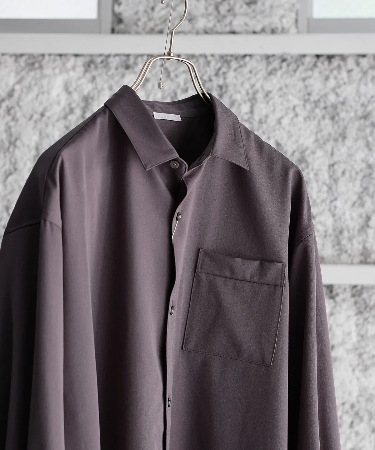 Wool Gabardine Wide Shirt - Blanc YM