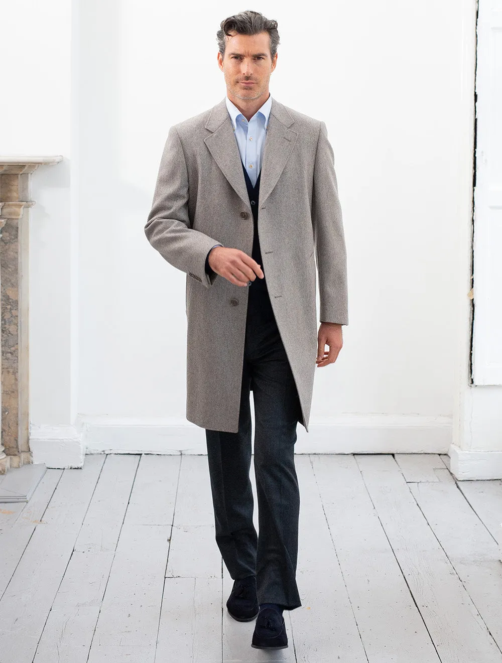 Wool Overcoat Beige