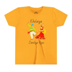 Youth T-Shirt - Khelaiya Dandiya Raas Navratri Nights Special Kids Fun